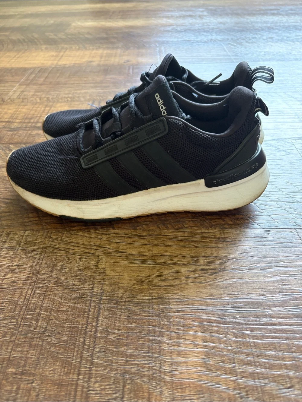 adidas Men’s Black and White Running Sneakers